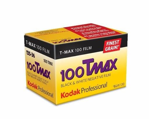 Kodak T-Max TMX 100, 35mm, 36 Exposures, Black and White Film (Pack of 10 Rolls)