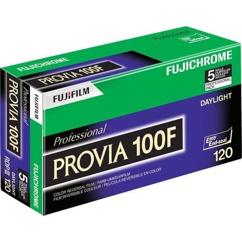 Fujfilm Provia 100F, 120, Color Positive Film (Five Roll Pack)