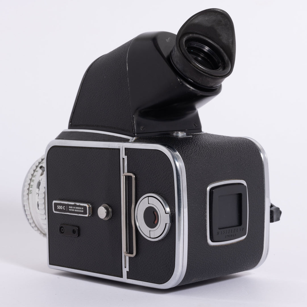 Hasselblad 500C with Zeiss Planar T* 80mm f/2.8 and Prism Finder
