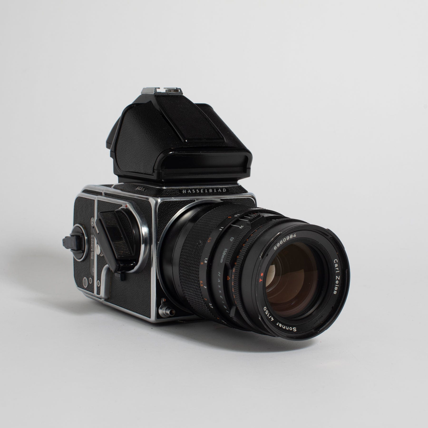 Hasselblad 503CX with PM5 viewfinder and Zeiss Sonnar 150mm f/4 T*