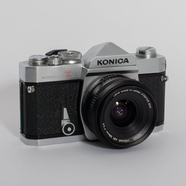 Konica Autoreflex T3 with 28mm f/3.5 Lens – Film Supply Club