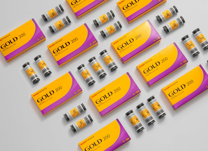 Kodak Gold 200 120, Color Medium Format Film (Propack of 5)