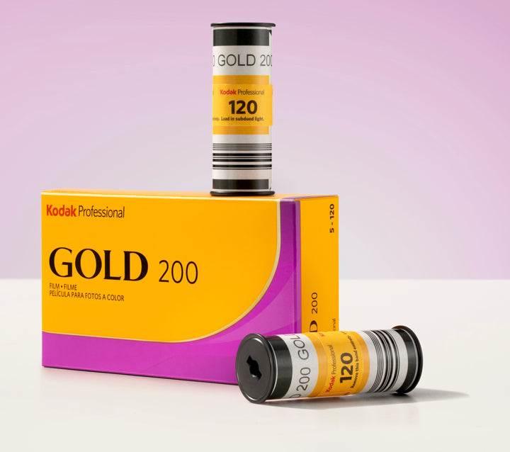 Kodak Gold 200 120, Color Medium Format Film (Propack of 5)