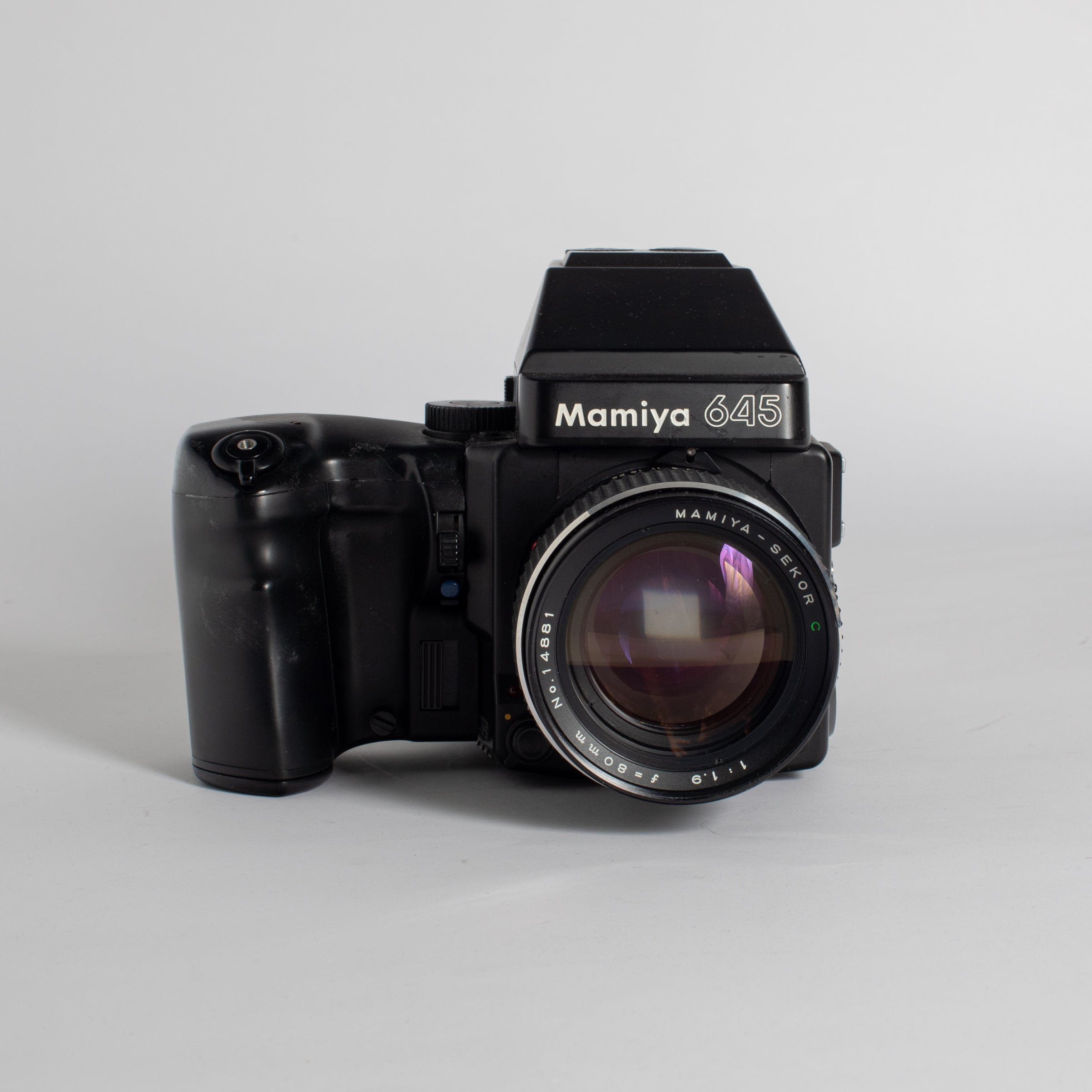 Mamiya M645 Super with Power Grip and 80mm f/1.9 Lens – Film