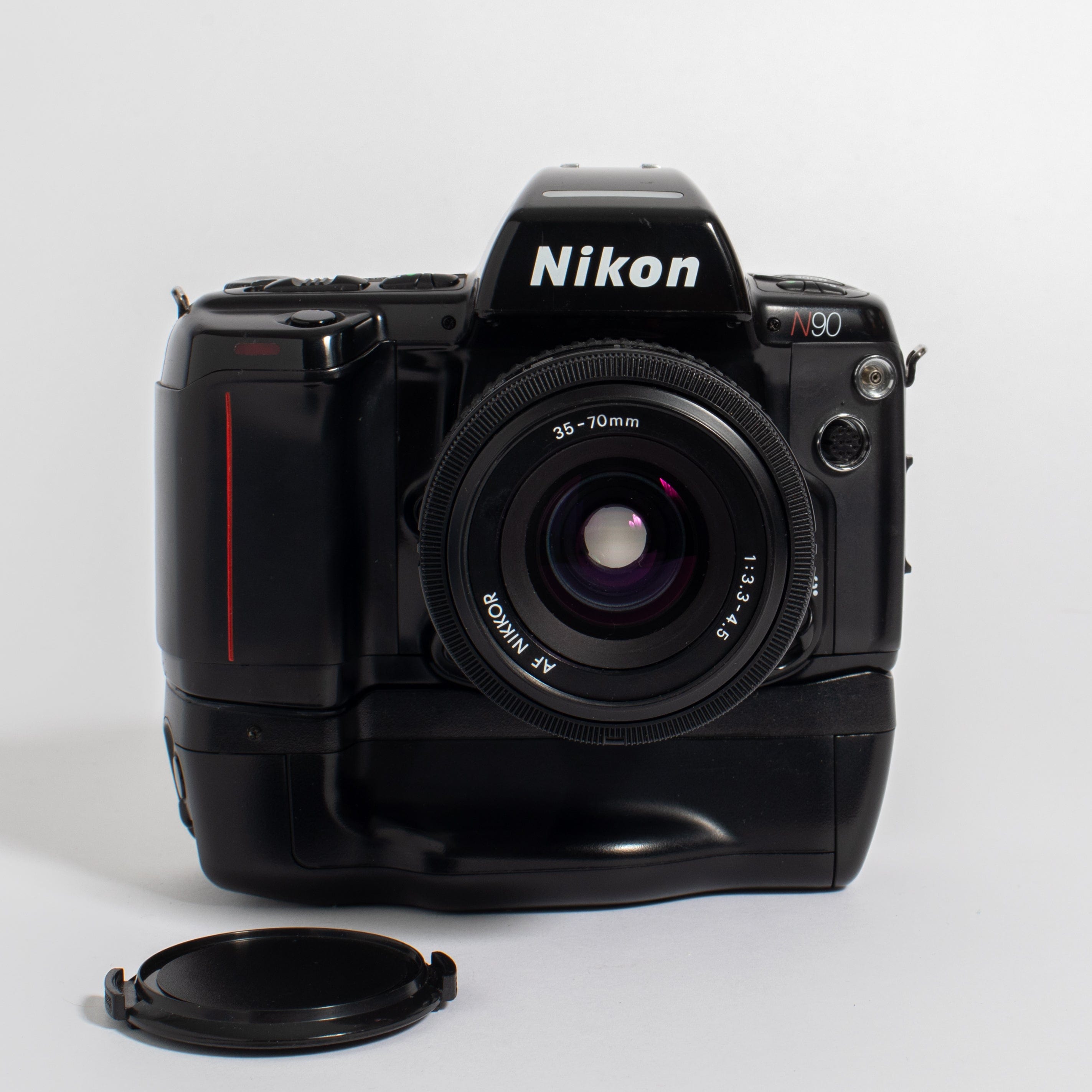 Nikon N90 with AF Nikkor 35-70mm f/3.3-4.5 and Motor Drive – Film 