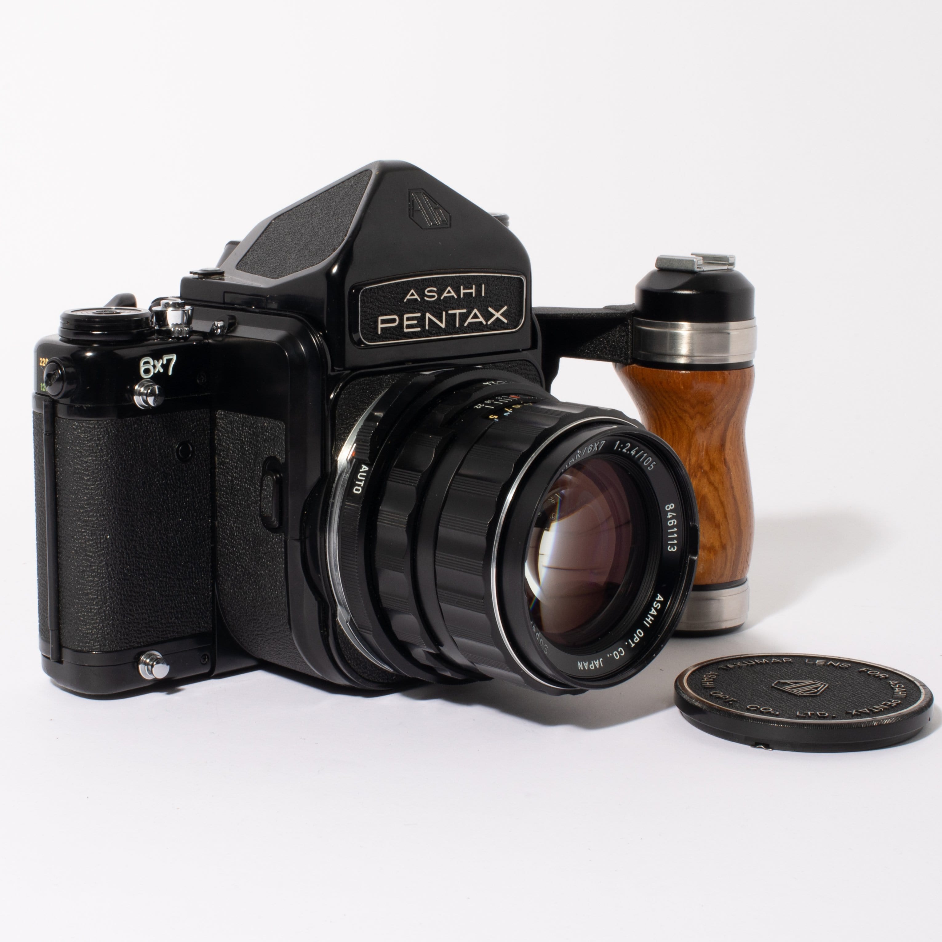 Asahi Pentax 6x7 MLU with 105mm f/2.4 Lens and TTL Prism Finder