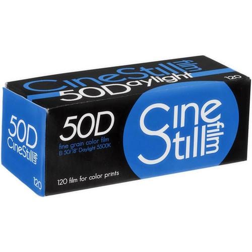 CINESTILL 50D - DAYLIGHT FINE GRAIN COLOR FILM, 120 Format ISO 50 - (Single Roll Purchase)