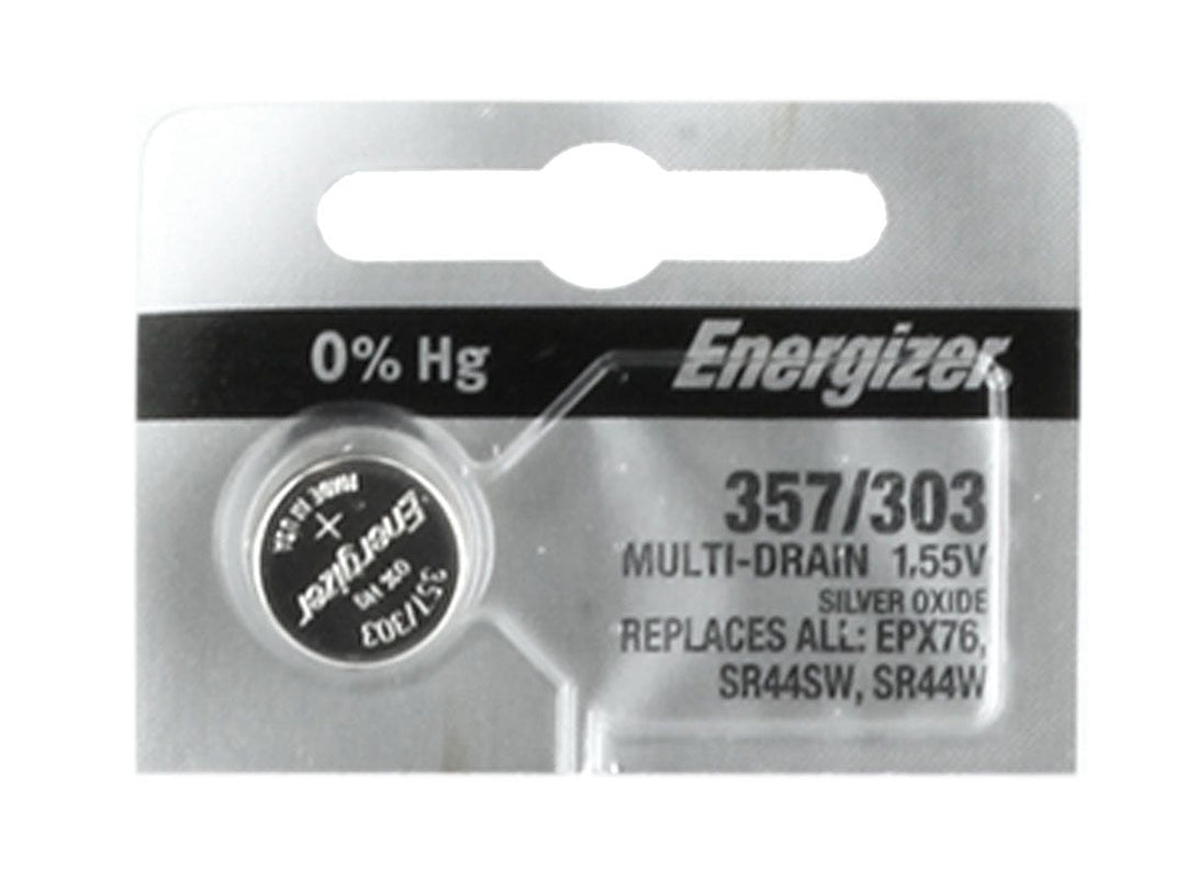 Energizer 303/357 Silver Oxide Button/Coin Cell 1.55V
