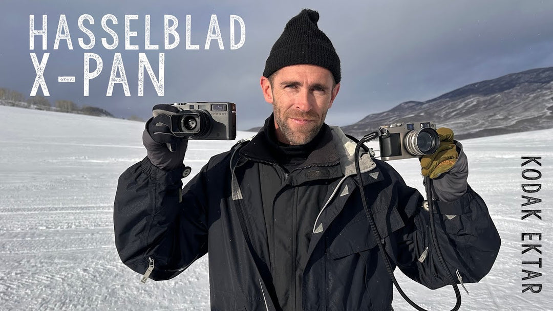 Hasselblad XPan panoramic film camera for landscape photography in the Colorado Rockies