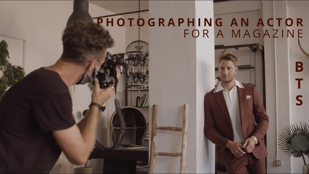 Photographing Actor Justin Hartley for a Magazine: Behind the Scenes on Film