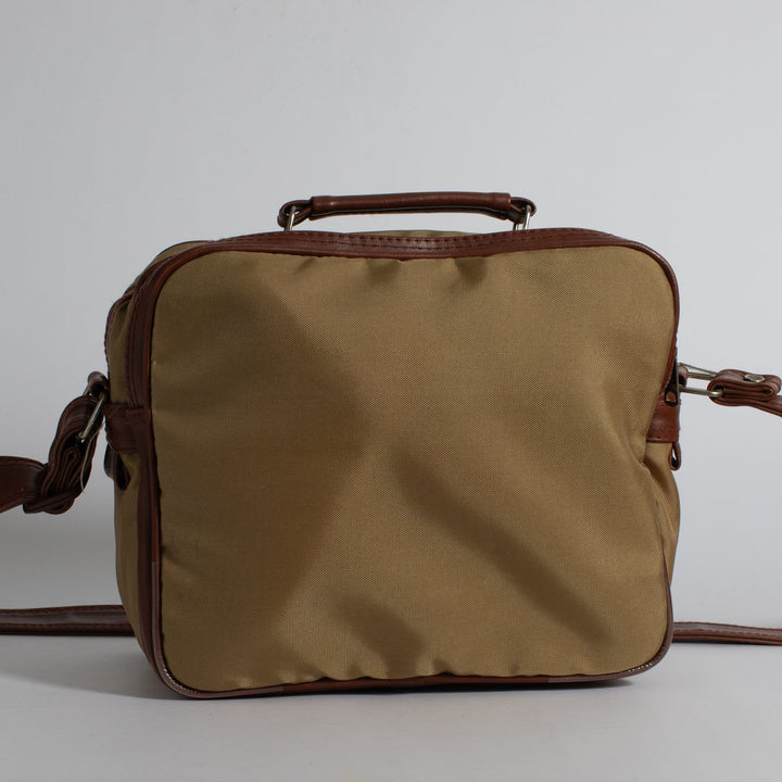 Vintage Brown and Tan 35mm SLR Camera Bag