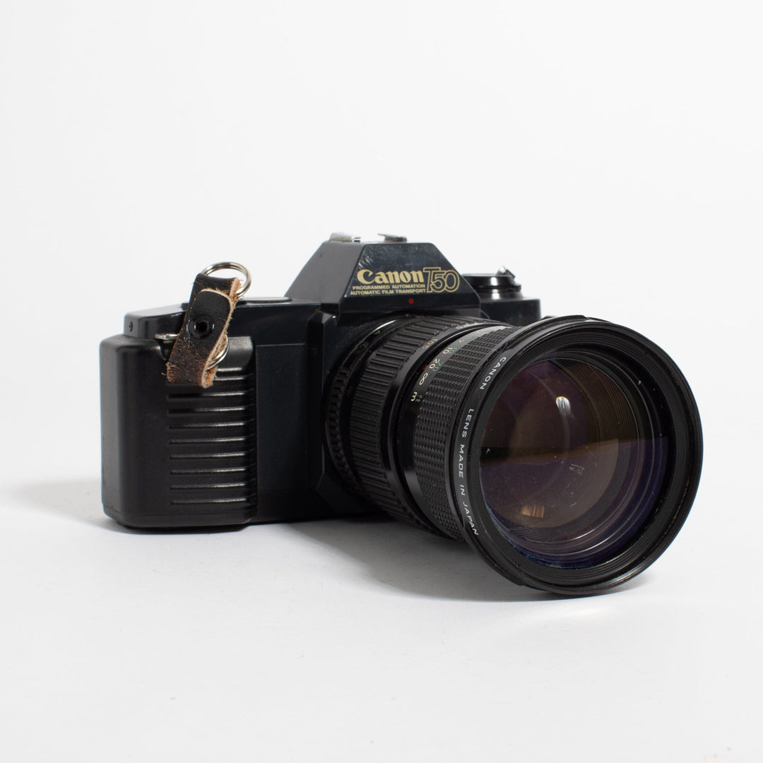 Canon T50 with FD 35-105mm f/3.5 zoom lens