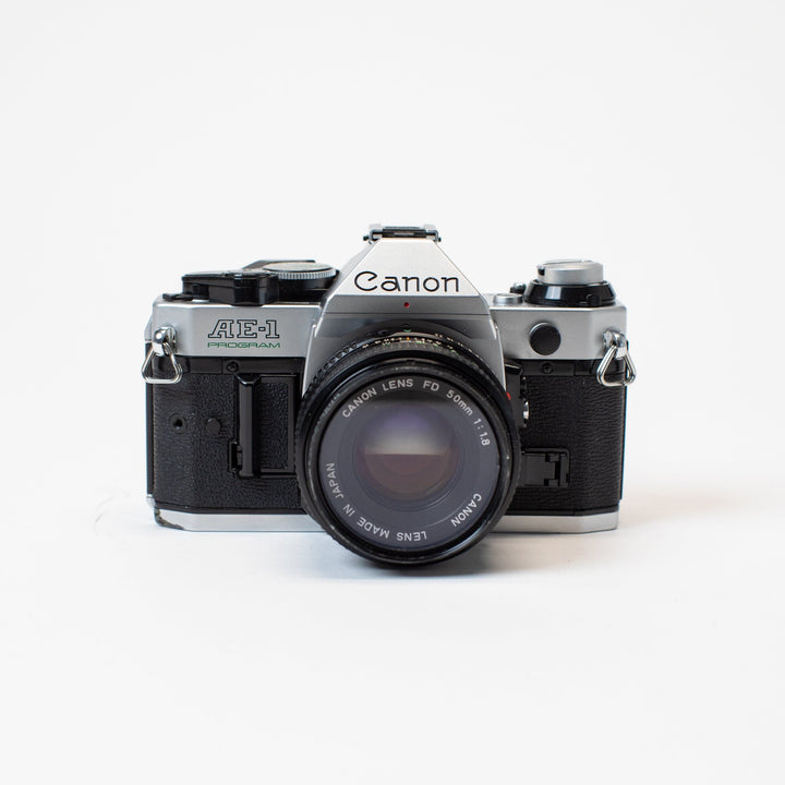 Canon AE-1 Program with 50mm f/1.8 FD Lens no. 1561066