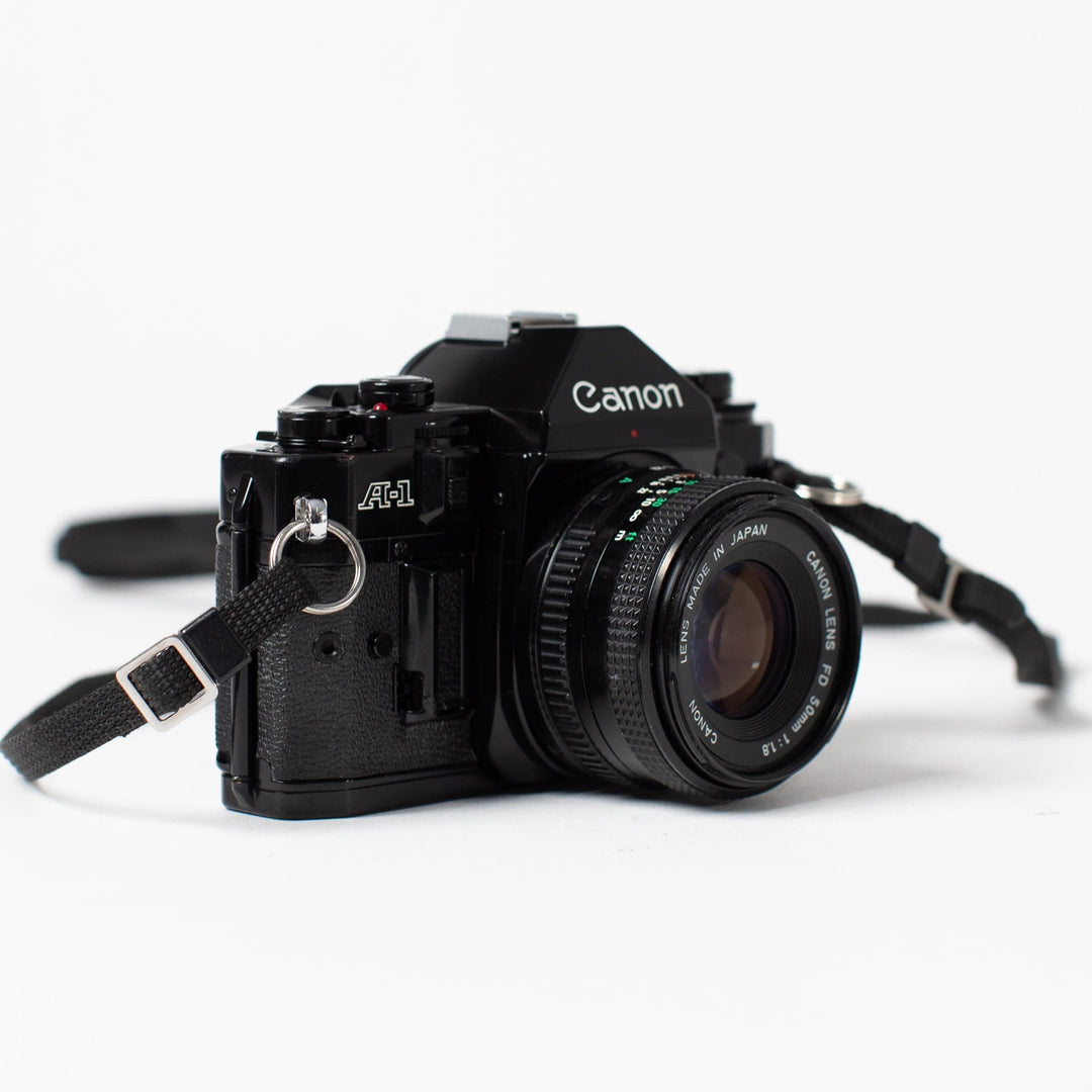 Canon A-1 with 50mm f/1.8 FD Lens, recent CLA!