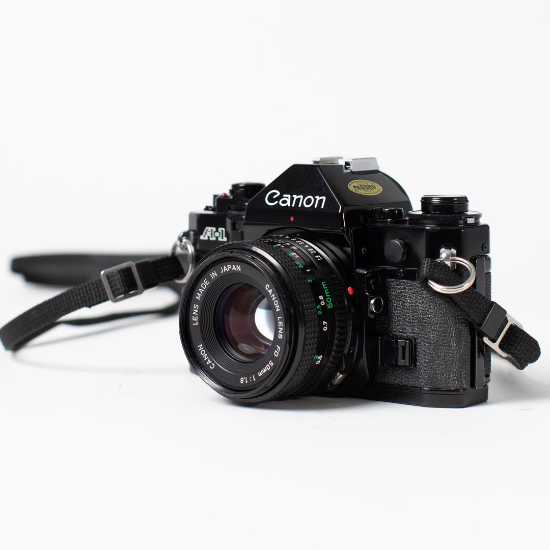 Canon A-1 with 50mm f/1.8 FD Lens, recent CLA!