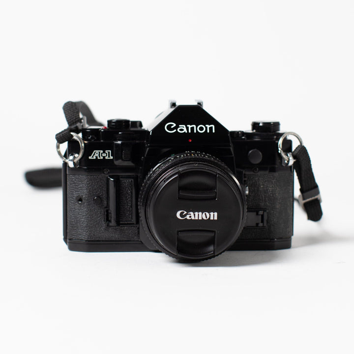 Canon A-1 with 50mm f/1.8 FD Lens, recent CLA!