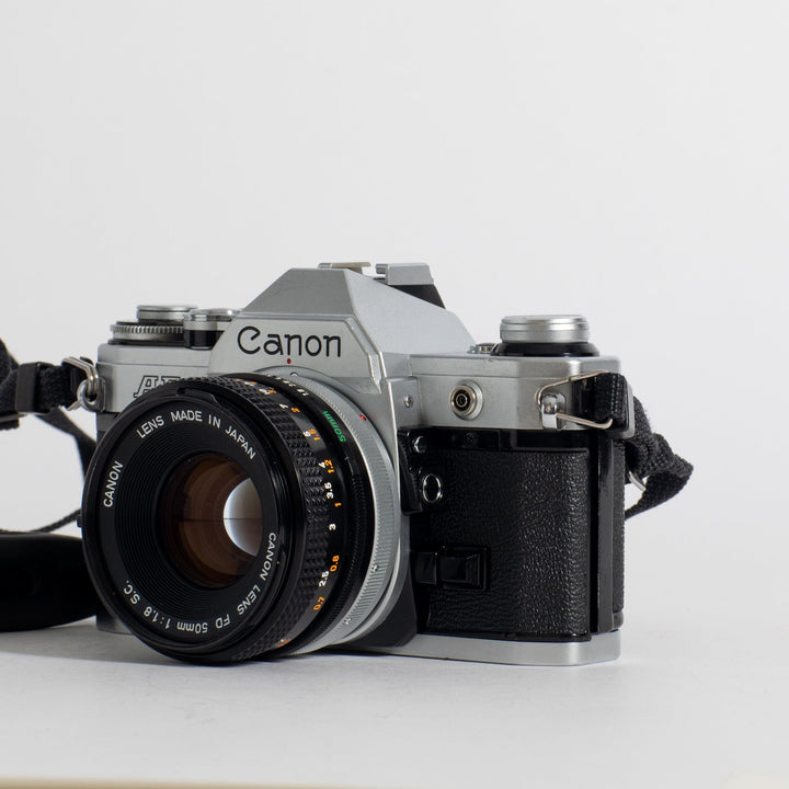 Canon AE-1 with 50mm FD f/1.8 S.C., recent CLA!