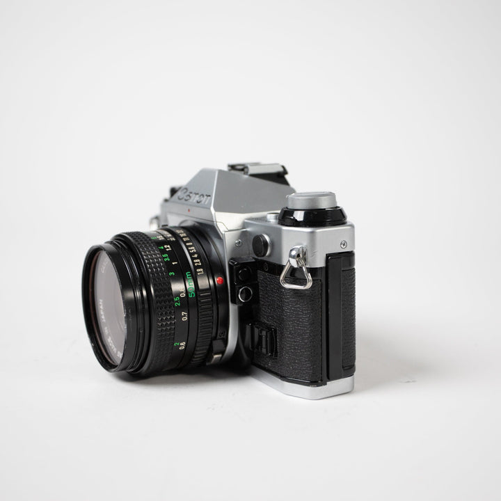 Canon AE-1 Program with 50mm f/1.8 FD Lens, body no. 3044489