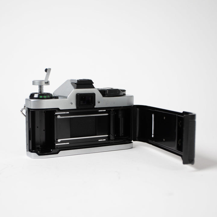 Canon AE-1 Program with 50mm f/1.8 FD Lens, body no. 3044489