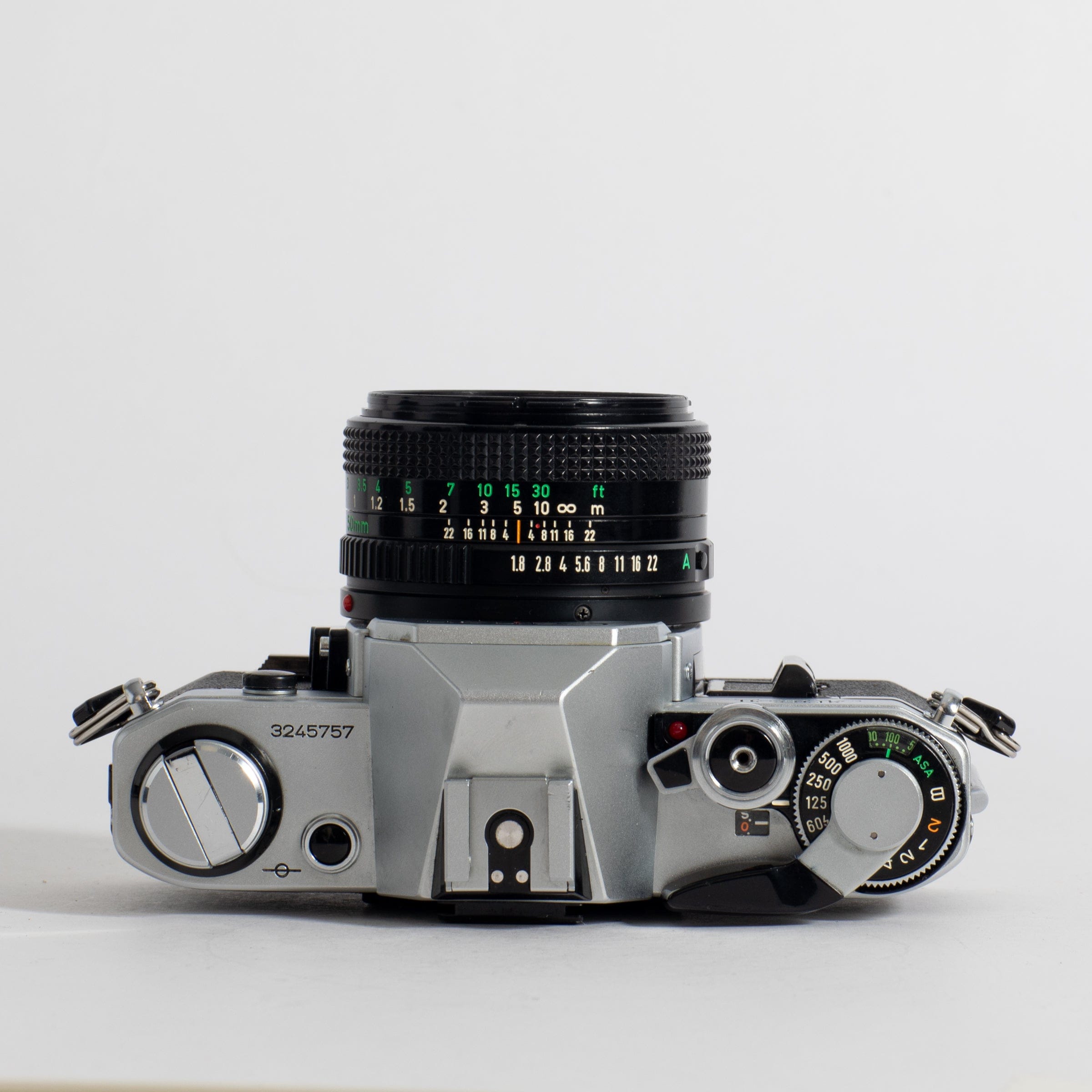 Canon AE-1 with 50mm FD f/1.8, body 3245757, recent CLA! – Film 