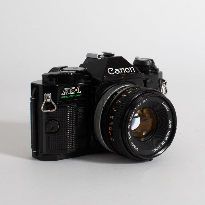 Canon AE-1 Program with 50mm f/1.8 FD S.C. Lens, fresh CLA!