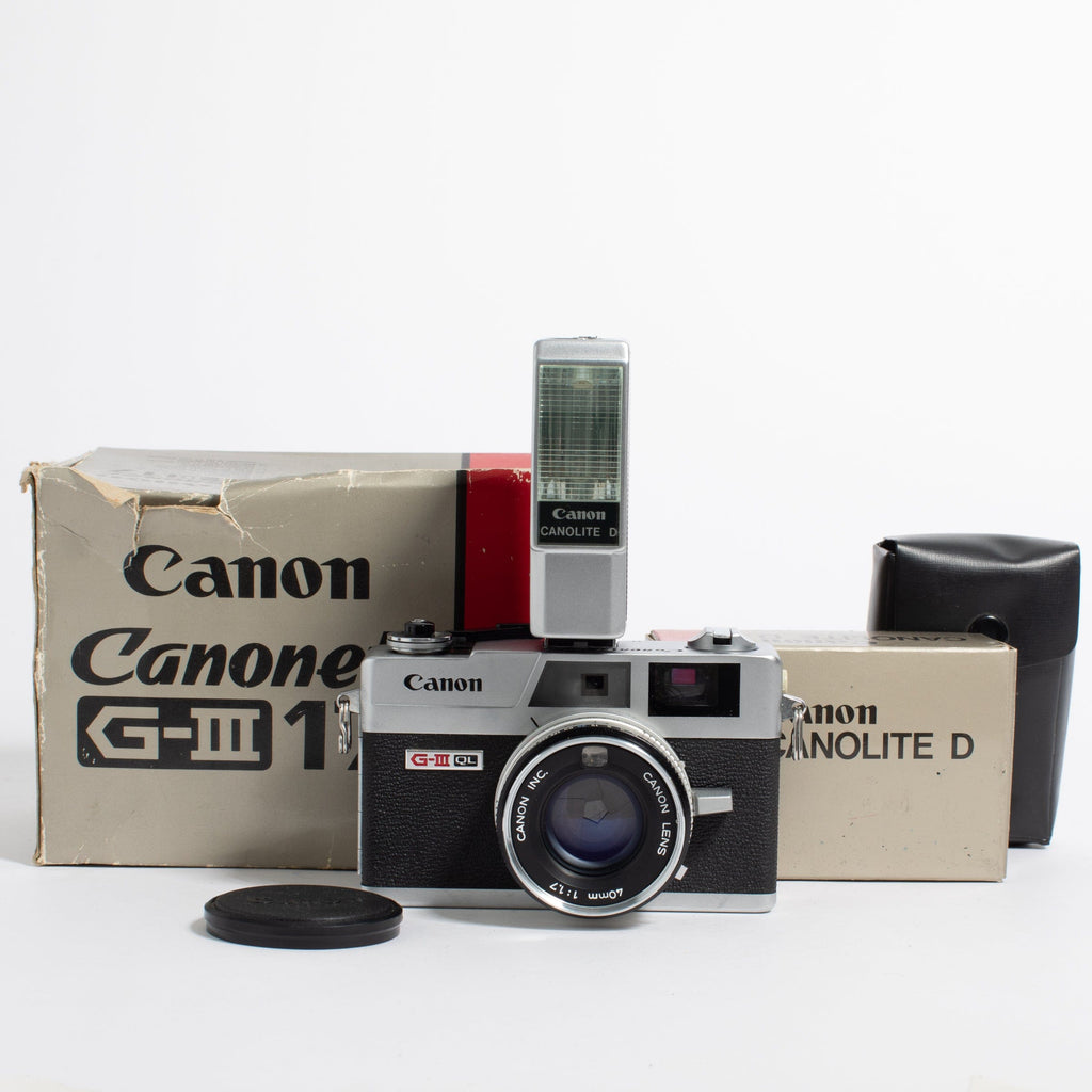 Canon Canonet QL17 GⅢ LENS 40ｍｍ 1.7 Canon Canonet QL17 GIII Chrome 35mm Rangefinder Camera with
