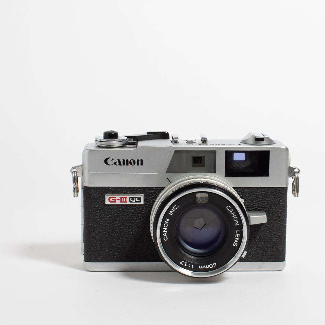 Canon Canonet QL17 GIII Chrome 35mm Rangefinder Camera with 40mm f/1.7 -- New Seals