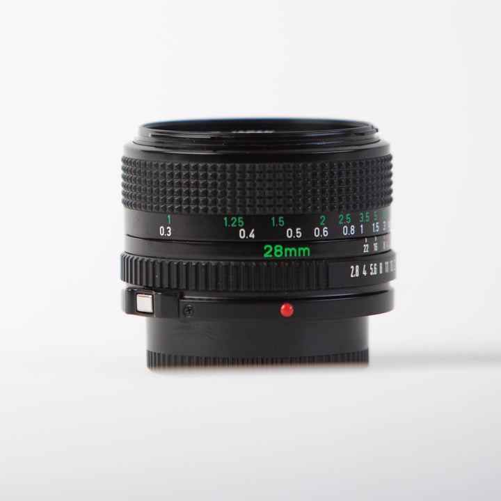 Canon FD 28mm F2.8 Lens, sn 1102611