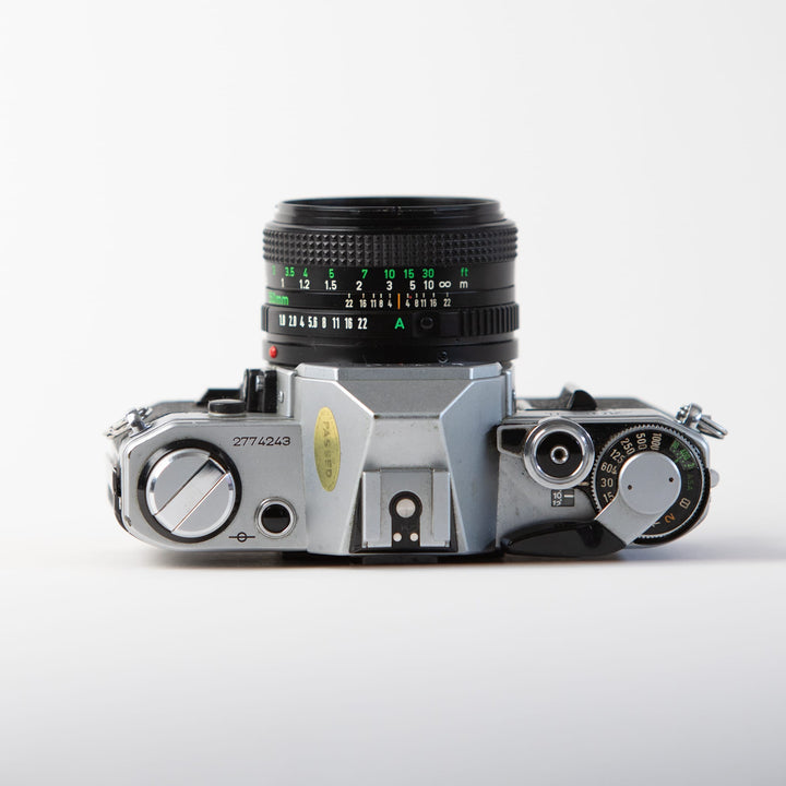 Canon AE-1 with 50mm FD f/1.8, body 2774243