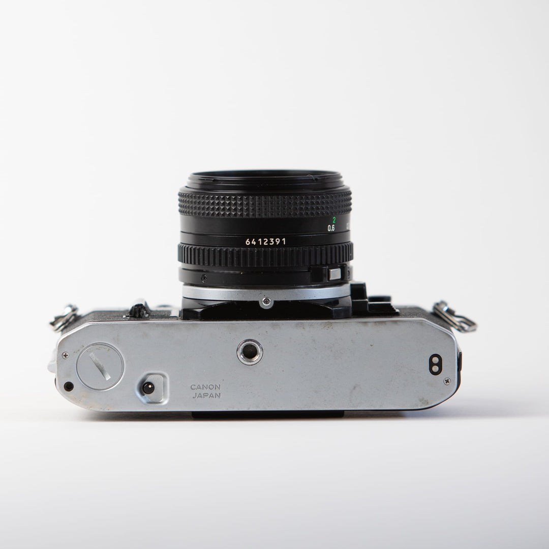 Canon AE-1 with 50mm FD f/1.8, body 2774243