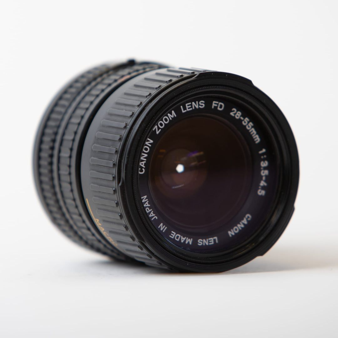 Canon FD 28-55mm lens, f/3.5-4.5