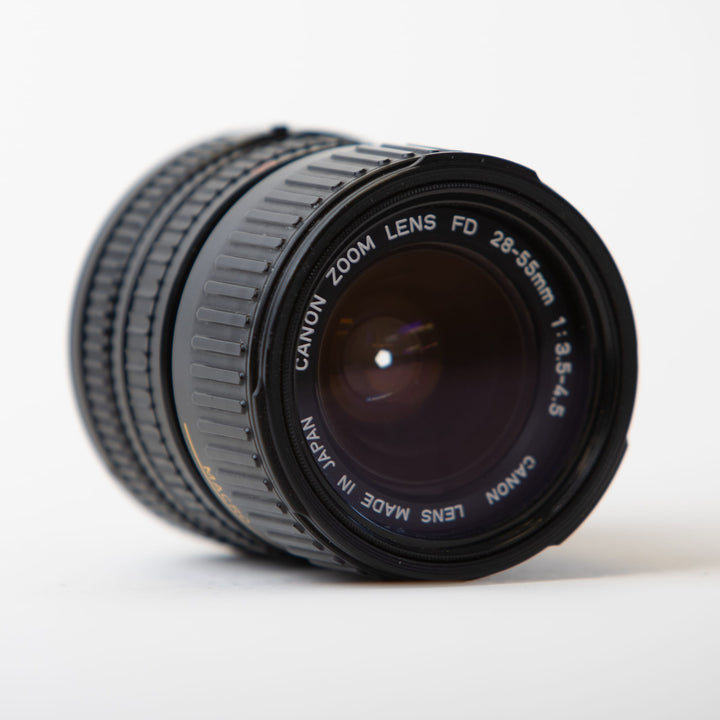 Canon FD 28-55mm lens, f/3.5-4.5