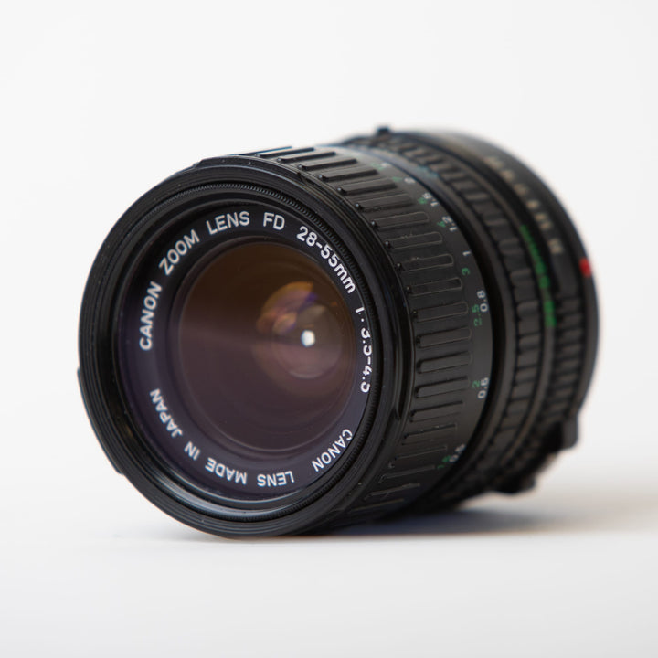 Canon FD 28-55mm lens, f/3.5-4.5