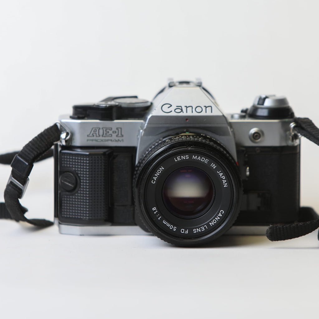 Canon AE-1 Program with 50mm f/1.8 FD Lens, body no. 4666529