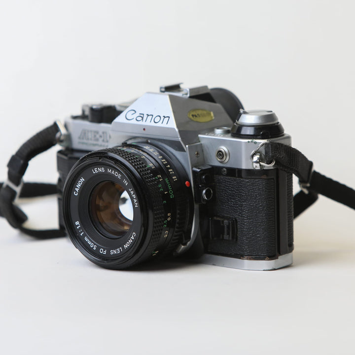 Canon AE-1 Program with 50mm f/1.8 FD Lens, body no. 4666529
