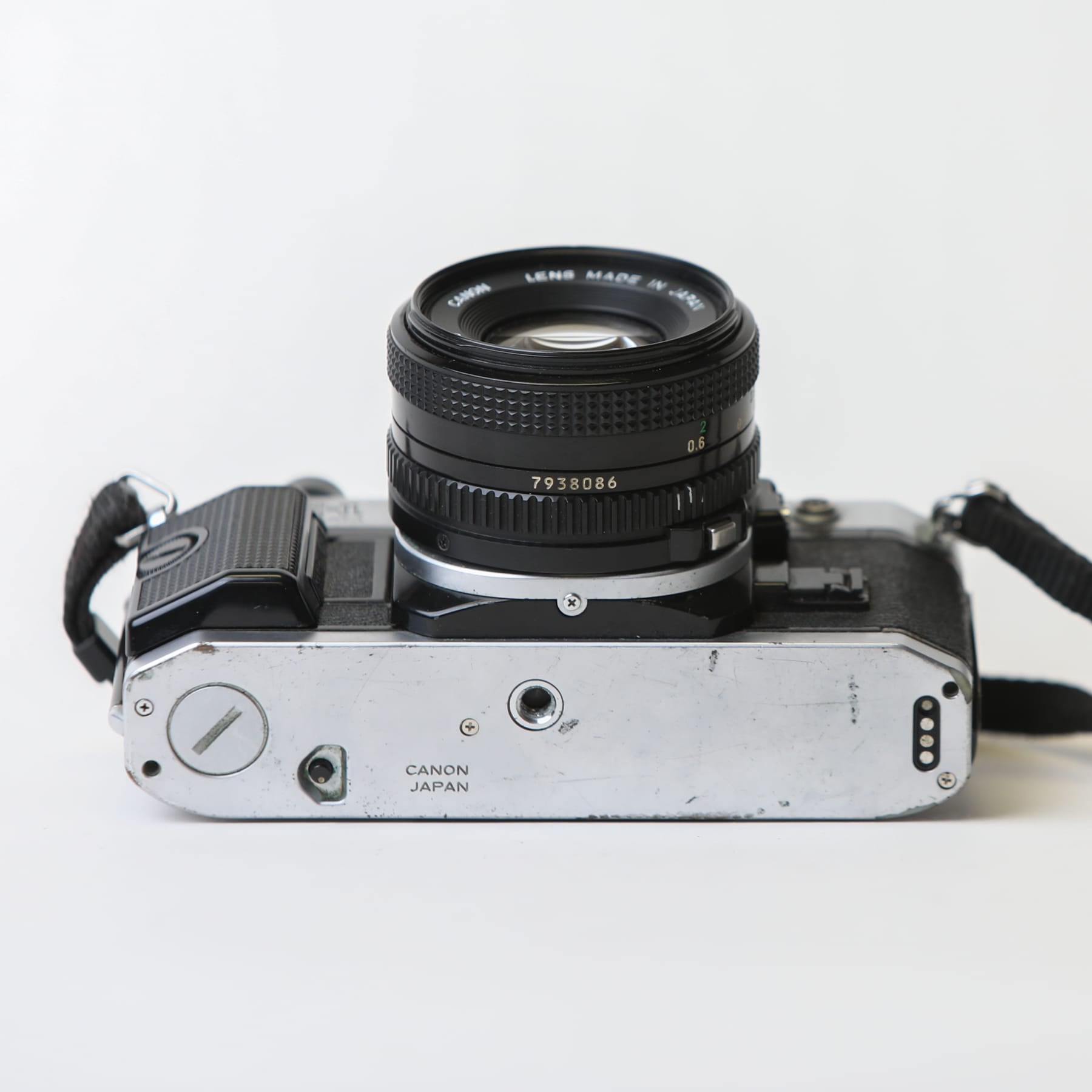 Canon AE-1 Program with 50mm f/1.8 FD Lens, body no. 4666529