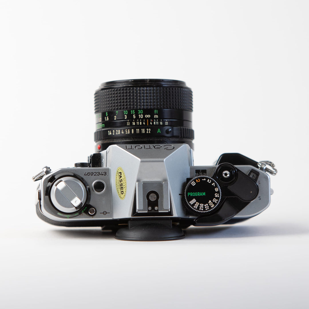 Canon AE-1 Program with 50mm f/1.4 FD Lens, body no. 4692343