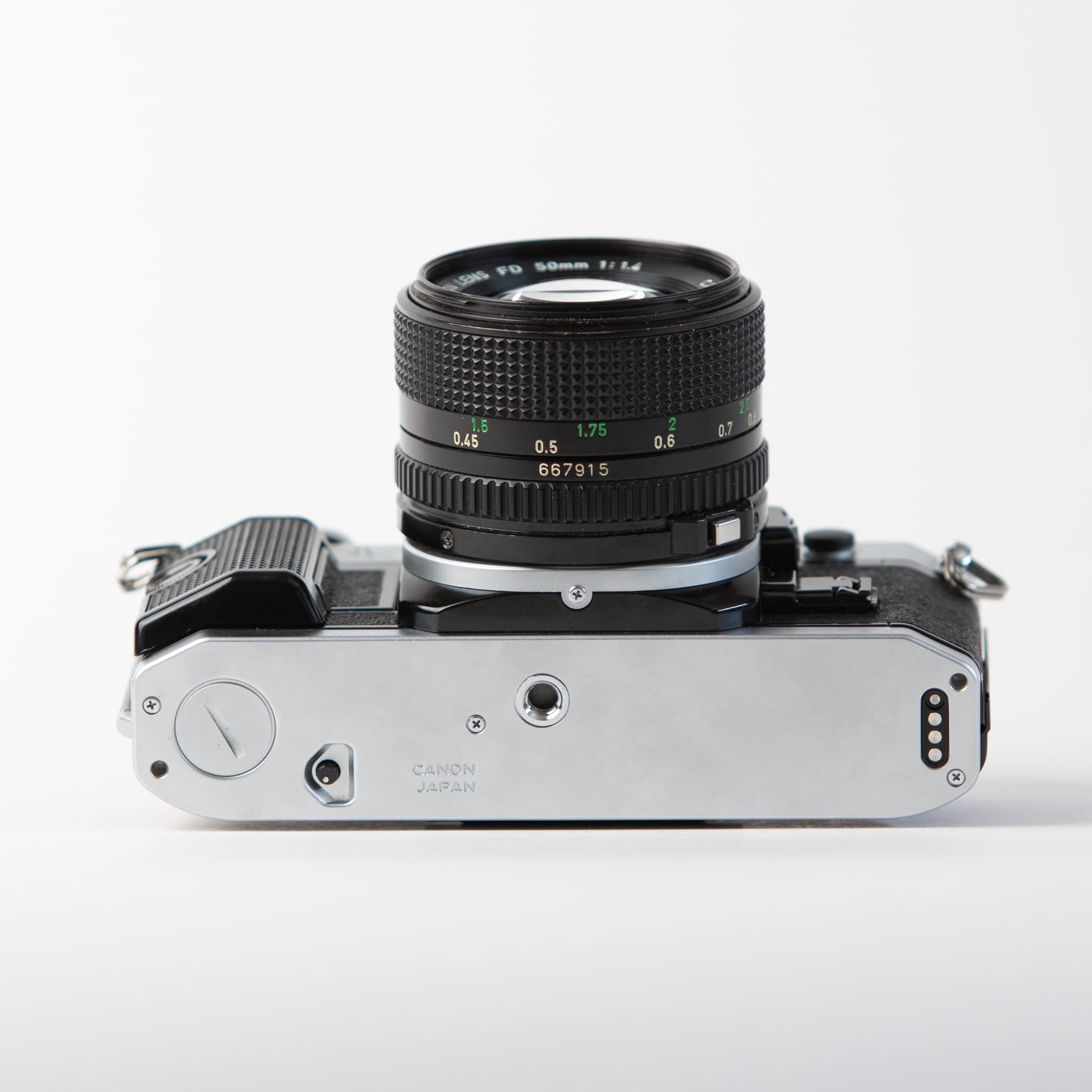 Canon AE-1 Program with 50mm f/1.4 FD Lens, body no. 4692343