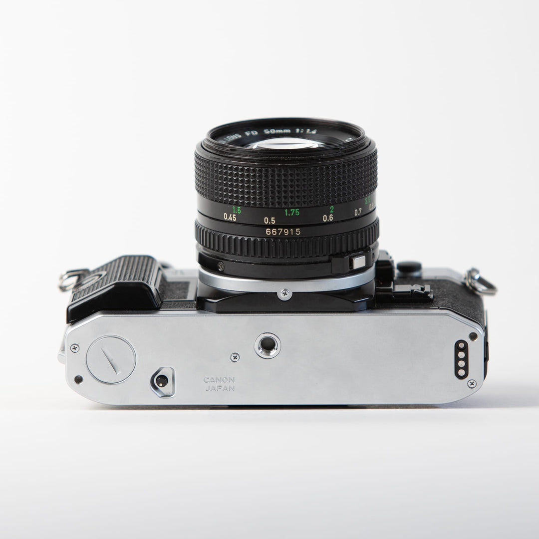 Canon AE-1 Program with 50mm f/1.4 FD Lens, body no. 4692343