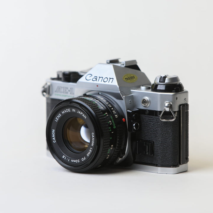 Canon AE-1 Program with 50mm f/1.8 FD Lens, CLA'd 2026