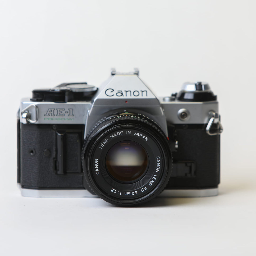 Canon AE-1 Program with 50mm f/1.8 FD Lens, CLA'd 2026