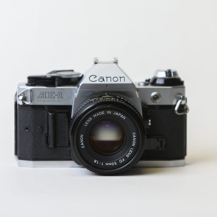 Canon AE-1 Program with 50mm f/1.8 FD Lens, CLA'd 2026