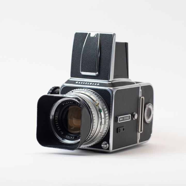 Hasselblad 500 C with Zeiss Planar 80mm T* f/2.8 Lens - fresh CLA