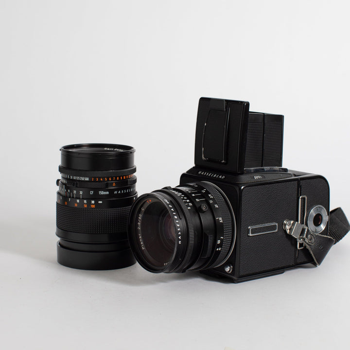 Hasselblad 501C with multiple lenses, accessory set (see listing)