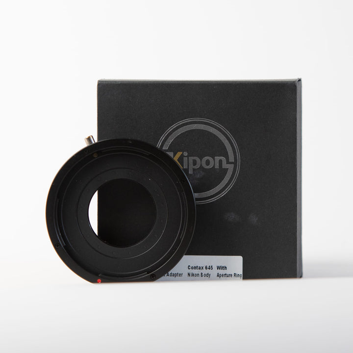 Kipon adapter for Contax 645 lens on Nikon body