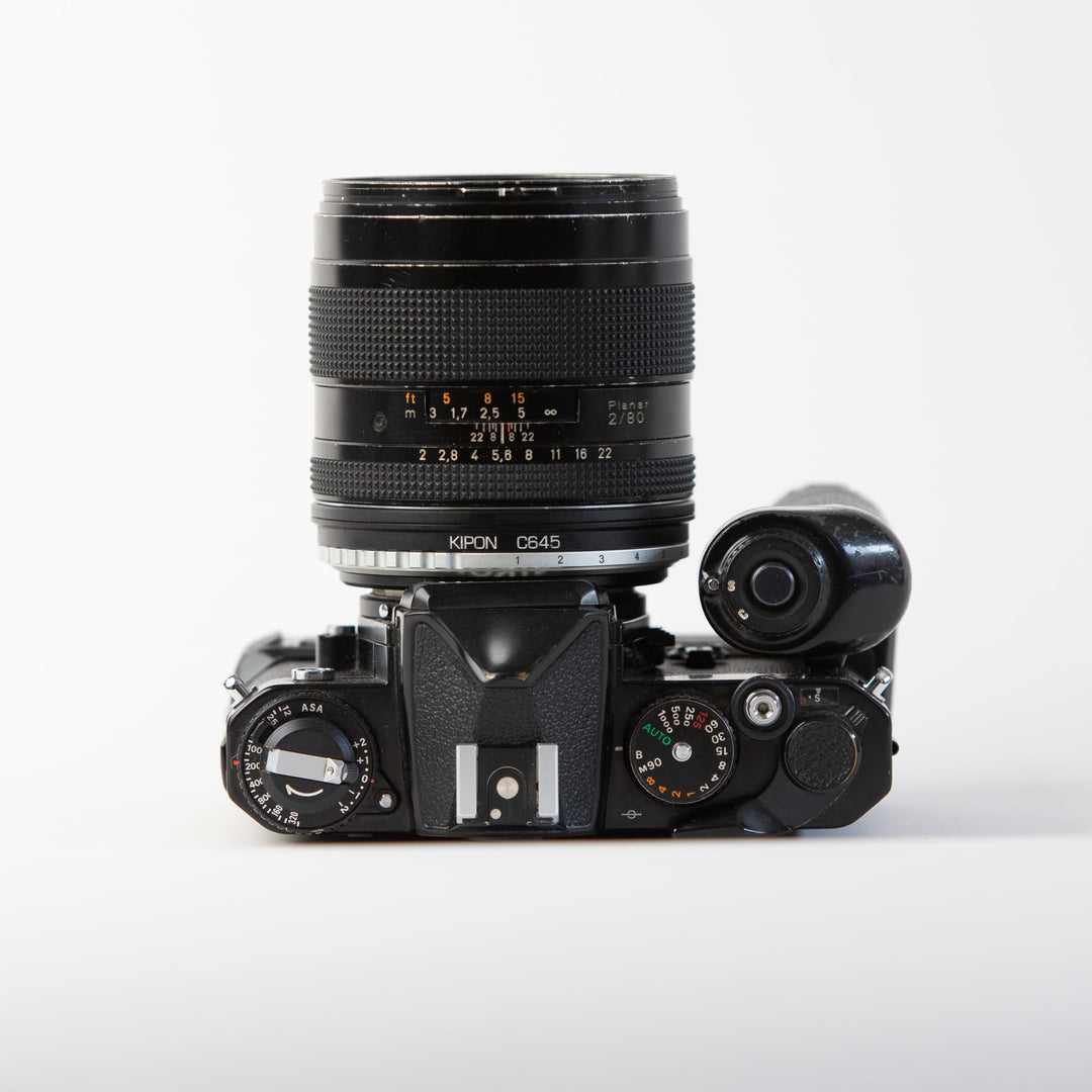 Kipon adapter for Contax 645 lens on Nikon body