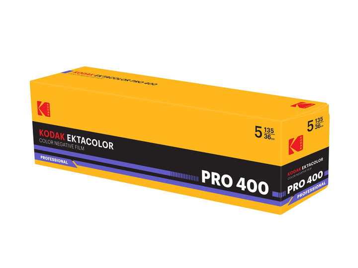 Kodak Ektacolor Pro 400, 35mm, 36 Exposures, Color Film (Pro-Pack of 5 Rolls)