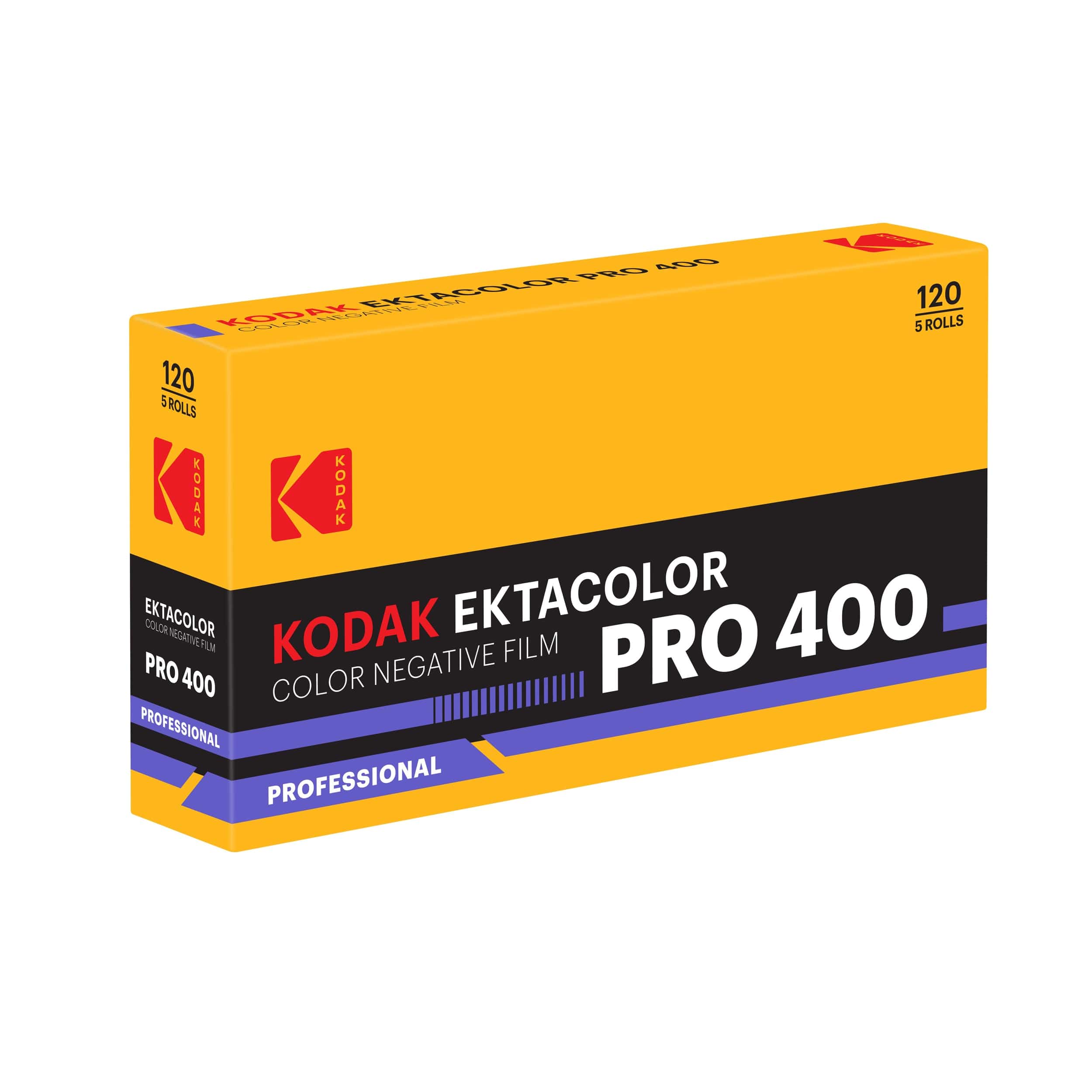 Kodak Ektacolor Pro 400, 120 Medium Format, Color Film (Pro-Pack