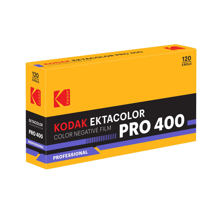 Kodak Ektacolor Pro 400, 120 Medium Format, Color Film (Pro-Pack of 5 Rolls)