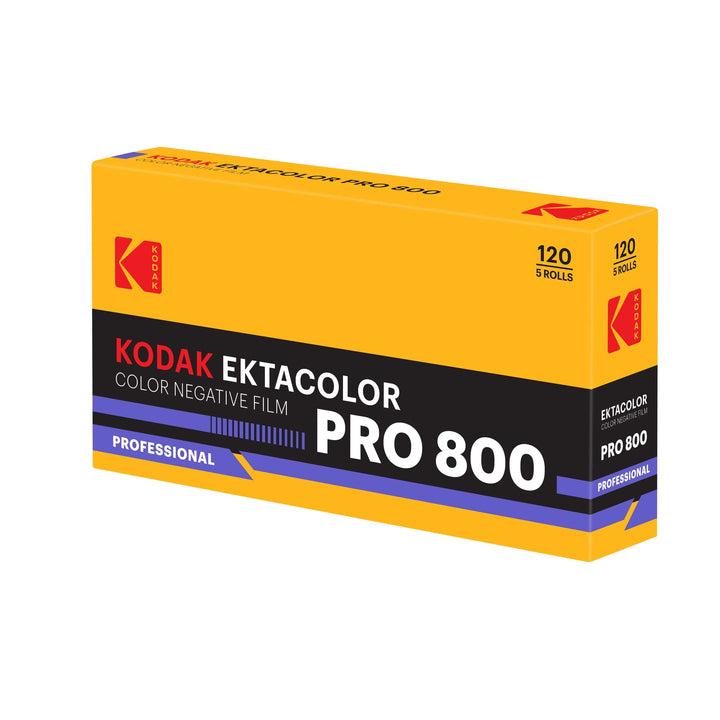 Kodak Ektacolor Pro 800, 120 Medium Format, Color Film (Pro-Pack of 5 Rolls)